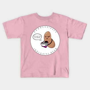 Asexual Pride: Aggressively Inclusive Bean Kids T-Shirt